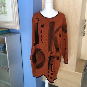 Kedziorek Rust Colored Tunic or Dress - Size 40 (US4)